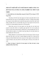 MỘT SỐ Ý KIẾN ĐỀ XUẤT NHẰM HOÀN THIỆN CÔNG TÁC KẾ TOÁN NVL Ở CÔNG TY CÔNG NGHIỆP TÀU THỦY NAM TRIỆU