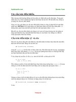 Các cấu trúc điều khiển và hàm