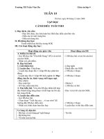 GIÁO ÁN LỚP 4 TUẦN 15