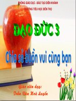 Chia sẻ vui buồn cùng bạn. Tiết 1