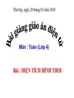 DIEN TICH HINH THOI