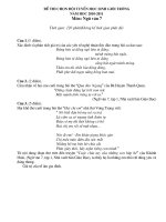 Đề thi CĐTHSG môn Ngữ văn - Trường THCS Phúc Đồng