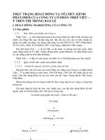 THỰC TRẠNG HOẠT ĐỘNG VÀ TỔ CHỨC KÊNH PHÂN PHỐI CỦA CÔNG TY CỔ PHẦN THÉP VIỆT – Ý TRÊN THỊ TRƯỜNG BÁN LẺ