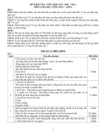 ĐỀ KIỂM TRA 1 TIẾT GDCD HKI (Lop 6 - 12)