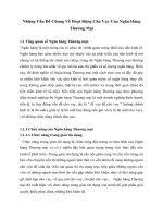 Những Vấn Đề Chung Về Hoạt Động Cho Vay Của Ngân Hàng Thương Mại