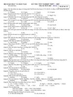 ĐỀ THI TỐT NGHIỆP TỪ NĂM 2007