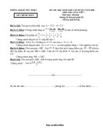 de thi học sinh giỏi môn Toán