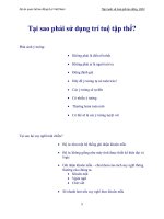 Tại sao trí tuệ tập thể là cần thiết