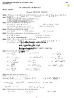 Đề cương HKII Toán 10 mới nhất./.