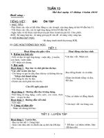 TUAN 13 Lớp 1 KNS ( Vân QT )