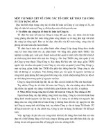 MỘT VÀI NHẬN XÉT VỀ CÔNG TÁC TỔ CHỨC KẾ TOÁN TẠI CÔNG TY XÂY DỰNG SỐ 34