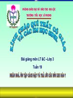 LT&C lop 3 tuan 19- Nhan hoá....
