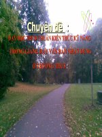 chuyen đề dạy học theo chuẩn kiến thức