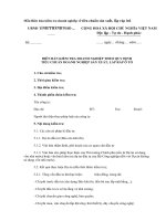 Mẫu Biên bản kiểm tra doanh nghiêp về tiêu chuẩn sản xuất, lắp ráp ôtô