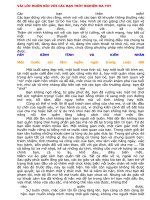 VÀI LỜI MUỐN NÓI VỚI CÁC BẠN TRÓT NGHIỆN MA TÚY