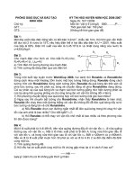 HSG Lý V2 năm 2006-2007 Ninh Hòa