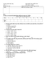 Đề kiểm tra 15p