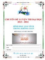 Ôn thi đại học môn toán năm 2013 chuyên đề hình học không gian 