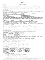 Đề kiểm tra 1 tiết hóa 9 coa ma trận