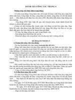 Kế hoạch tháng 4