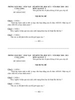 ĐỀ THI HKI MÔN SỬ 9 (2010-2011)