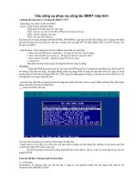 Các công cụ phục vụ công tác BĐKT máy tính