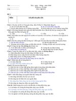 đề kt 1 tiết vật lí 11