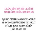 CHYEN DE CHUAN KIEN THUC MON THE DUC