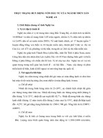 THỰC TRẠNG HUY ĐỘNG VỐN ĐẦU TƯ CỦA NGÀNH THỦY SẢN NGHỆ AN