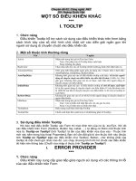 tài liệu về công nghệ  MỘT SỐ ĐIỀU KHIỂN KHÁC