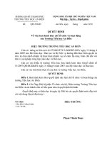 Kế hoạch hoạt động của trường tiểu học An Điền năm 2010 ( Sửa đổi )