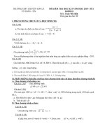 Đề KT HKI 10CB+NC (10-11)