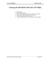 Chương III: ĐỒ HÌNH TRUYỀN TÍN HIỆU