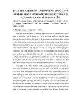 HOÀN THIỆN KẾ TOÁN TÂP HỢP CHI PHÍ SẢN XUẤT VÀ TÍNH GIÁ THÀNH SẢN PHẨM TẠI CÔNG TY TNHH SẢN XUẤT GIẤY VÀ BAO BÌ THẢO NGUYÊN