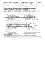 Kiểm tra 1 tiết Địa Lí 7- Tiết 14