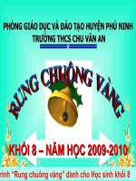 RUNG CHUÔNG VÀNG KHỐI 8
