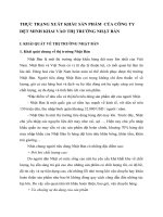 THỰC TRẠNG XUẤT KHẨU SẢN PHẨM  CỦA CÔNG TY DỆT MINH KHAI VÀO THỊ TRƯỜNG NHẬT BẢN