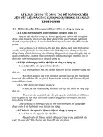 LÝ LUẬN CHUNG VỀ CÔNG TÁC KẾ TOÁN NGUYÊN LIỆU VẬT LIỆU VÀ CÔNG CỤ DỤNG CỤ TRONG SẢN XUẤT KINH DOANH