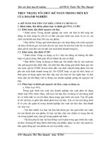 Thực trạng tổ chức kế toán trong một kỳ của doanh nghiệp