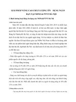 GIẢI PHÁP NÂNG CAO CHẤT LƯỢNG TÍN    DỤNG NGẮN HẠN TẠI NHNO