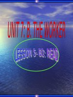 Unit 7-The worker