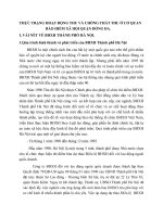 THỰC TRẠNG HOẠT ĐỘNG THU VÀ CHỐNG THẤT THU Ở CƠ QUAN BẢO HIỂM XÃ HỘI QUẬN ĐỐNG ĐA