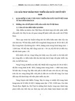 CÁC GIẢI PHÁP NHẰM PHÁT TRIỂN SẢN XUẤT CHÈ Ở VIỆT NAM