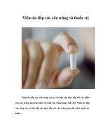 Viêm da tiếp xúc côn trùng và thuốc trị