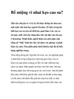 Bể miệng vì nhai kẹo cao su?