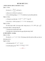 Đề thi thử 12 lần 1(rất hay)