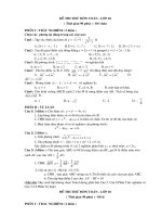 đề thi học kỳ I lớp 10