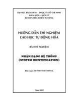 Thí nghiệm nhận dạng hệ thống