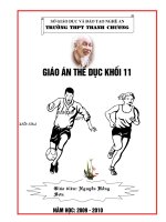 Giáo án thể dục 11