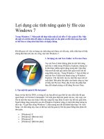 Lợi dụng các tính năng quản lý file của Windows 7